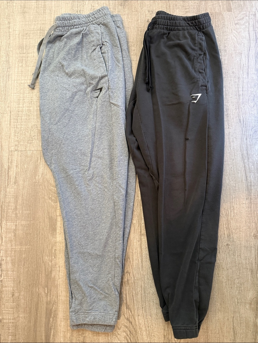 Gymshark Men's Joggers — Heather Gray & Black
